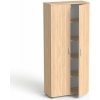 Mayah Skriňa, 5 dielna, dvojdverová, s policami, Freedom SV 01, dub