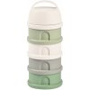 Beaba Súprava téglikov na sušené mlieko / desiatu Cotton White / Sage Green