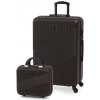 Cestovní kufr BERTOO Milano - černý set 2v1 XXL 99l, 12l