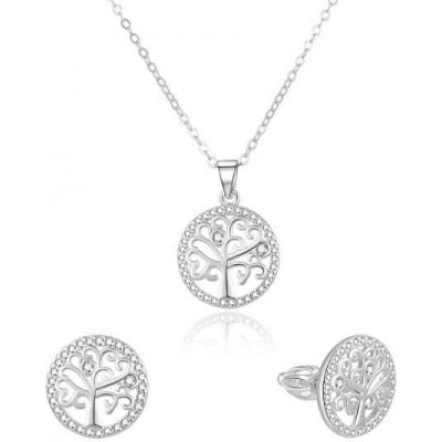 Beneto strieborná súprava šperkov strom života AGSET213R náhrdelník náušnice