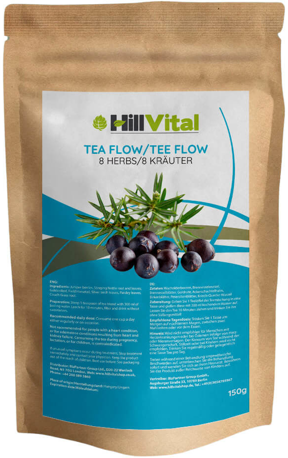 HillVital čaj Flow diuretický čaj na čistenie obličiek 150 g