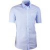Modrá pánska košeľa slim fit s krátkym rukávom Aramgad 40434, Velikost 39/40 (M)