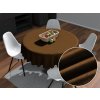Biante Okrúhly obrus/imitácia brúsenej kože Alcantara ALC-017 Hnedý hrdzavý Ø 140 cm