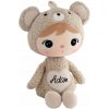 Bábika Macko, plyšová hračka s menom dieťaťa, darček, 50 cm