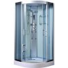 Aplomo Lucy Blue parný masážny sprchový box Veľkosť rohu: 100x100cm, MO-0513CS
