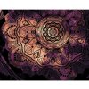 Diamondi Diamantové maľovanie - FIALOVÁ VESMÍRNA MANDALA Rámovanie: bez rámu a bez vypnutia plátna, Rozmer: 40x50 cm