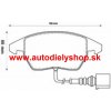 VW GOLF VI 10/08- predné platničky Sada / SRL /