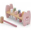 VIGA PolarB drevená zatĺkačka s kolíkmi - ružová s líškou