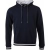 James & Nicholson (Daiber) Pánska mikina s kapucňou Club JN778 - Tmavomodrá / biela | L