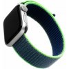 Nylonový remienok FIXED Nylon Strap pre Apple Watch 49mm / 46mm / 45mm / 44mm / 42mm, neónovo modrý