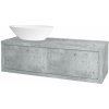 Dreja Umývadlová skriňa STORM SZZ2 120 (umývadlo Triumph) - D01 Betón / D01 Betón / Pravé