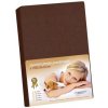 Bellatex plachta jersey s elastanom tmavo hnedá 200x220