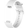 eses Silikónový remienok pre Huawei watch fit a Huawei Watch Fit New - Biely