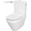 CERSANIT - WC KOMBI CREA CLEANON 010/020 OVAL, NÁDRŽKA 010 3/5, SEDADLO DUR SLIM WO LW ONE K114-023-B-SET