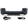 KITT Rear Bumper with Exhaust Muffler Tips Chrome suitable for Mercedes C-Class W205 Limousine (2014-2020) C63 Design