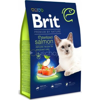 Brit Premium by Nature Cat. Sterilized Salmon 8 kg