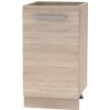 Tempo Kondela Spodná skrinka 45 1DV, dub sonoma, NOVA PLUS NOPL-063-0S