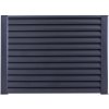 Plotový panel s lamelami Z, 893 x 2000 mm, s krycou lištou, antracit