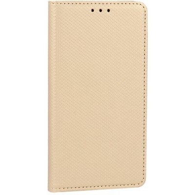 Puzdro Smart Magnet pre Motorola Moto E6 Plus zlaté.