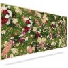 Machový obraz RASTLINY Huelma, 120x40cm, drevený biely rám