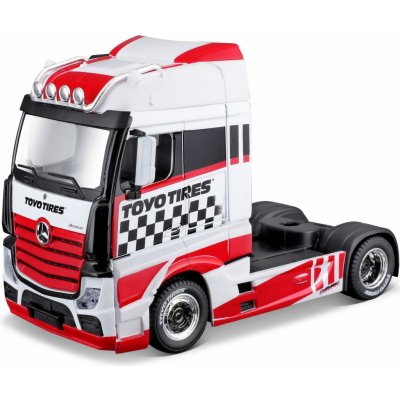 Bburago MB Actros Gigaspace černá bílá 1:43