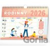 NOTIQUE Týždenný rodinný plánovací s háčikom 30 x 21 cm 2026