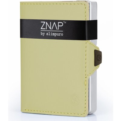 Slimpuro ZNAP Slim Wallet, 12 kariet, priehradka na mince, 8,9 x 1,8 x 6,3 cm (Š x V x H), ochrana RFID (ZNAPmossNickle12)