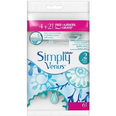 Gilette Gillette Simply Venus2 Jednoráz.žiletky4+2ks