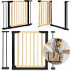 EcoToys závorová brána 74-100 cm kovové drevo prídavné panely