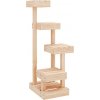 vidaXL Strom pre mačky 45,5x49x103 cm z masívneho borovicového dreva