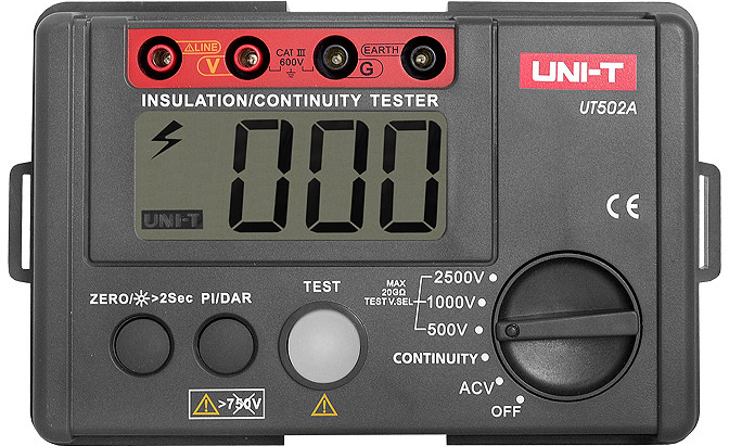 Merač izolačného odporu UT 502A UNI-T.