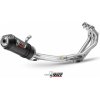 Koncovka výfuku + zvody MIVV OVAL FULLSYSTÉM pre YAMAHA MT-09 TRACER 3X1 karbón/karbón