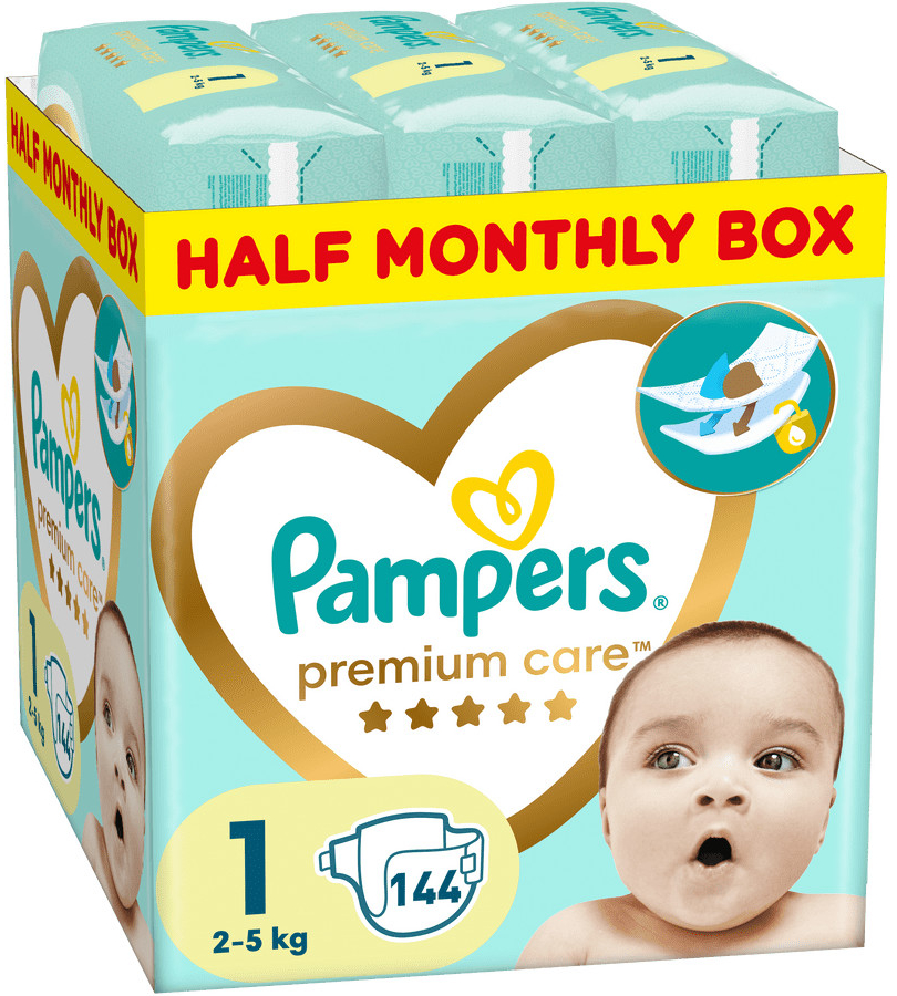 Pampers Premium Care 1 144 ks