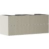 Hansgrohe Xevolos E - Umývadlová skrinka 137x56x55 cm, 4 zásuvky, matná béžová/bronz 54197390