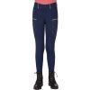 QHP Legíny jazdecké Jaily s gripom detské evening blue