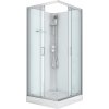 Sanotechnik Rakúsko Sanotechnik QuickLine Denver chróm, sprchový box štvorec 90x90x210cm, biely, CL12