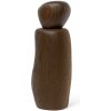 ferm LIVING Mlynček na soľ alebo korenie PEBBLE 19 cm, hnedá, drevo