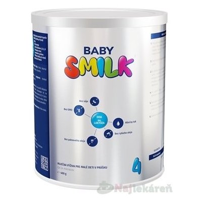 BABYSMILK 4 (od 24 m), 1x400g, mliečna výživa pre malé deti v prášku