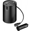 Goobay auto nabíjačka do držiaka na nápoje, čierna, s piatimi smart USB portami, čierna, 0,6m kábel; 58846