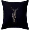 Jelen ze stromů - Vankúš 50x50 - 50x50 - Iba poťah ( Čierna )