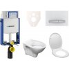 Cenovo zvýhodnený závesný WC set Geberit na zamurovanie + WC S-Line S-line Pro 110.302.00.5ND8