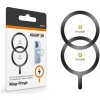 Set feromagnetických samolepek Aligator Mag-Rings, určeno pro MagSafe, černé