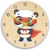 ModernClock Detské nástenné hodiny Ami Panda hrdina 30 cm viacfarebné