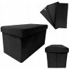 Skladacia taburetka s úložným priestorom PERFECT duo - čierna