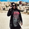 Yakuza dámske šaty s kapucňou SAVING GKB 21106 black Farba: čierna, Veľkosti dámske: XS