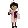 Drevená marioneta Futbalista, 20 cm