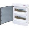 ECM24PT bytová rozvodnica 24 (2x12) modul podomietková priehľadné dvierka IP40 001101012 ETI