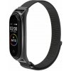 OEM Remienok NYLON pre hodiny Xiaomi Mi Band 5 / 6 / 7 (čierny)