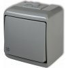Karlík Vypínač č.7 na povrch sivý 10WHE-6 Junior Karlik