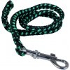 Vodítko na poslušnosť bez uška, 8mm/0.8m, chrómová karabína, silon, rôzne farby